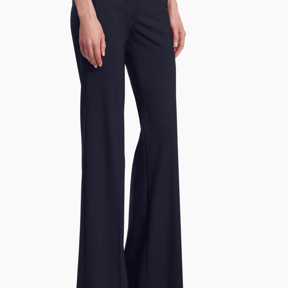 Theory Black Wide Leg Pants High-Rise